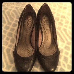 Life Stride Black Wedges—never worn.